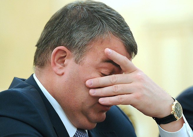 Анатолий Сердюков на&nbsp;заседании Президиума правительства РФ (2011 г.) 
