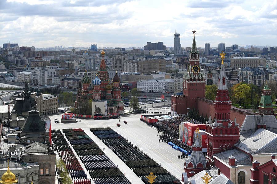 Во время парада, посвященного 77-й годовщине Победы в&nbsp;Великой Отечественной войне, 9&nbsp;мая 2022&nbsp;года