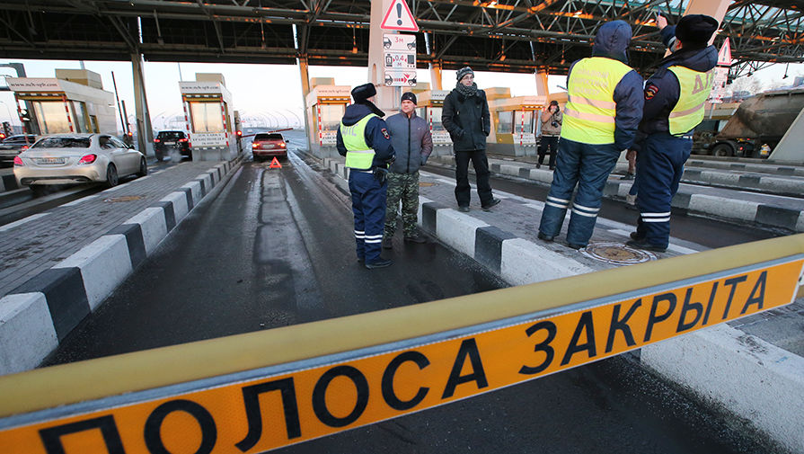 Во время акции протеста против установления платы за&nbsp;проезд по&nbsp;Западному скоростному диаметру