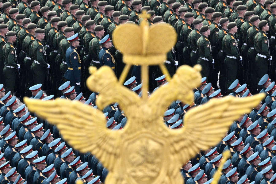 Во время парада, посвященного 77-й годовщине Победы в&nbsp;Великой Отечественной войне, 9&nbsp;мая 2022&nbsp;года