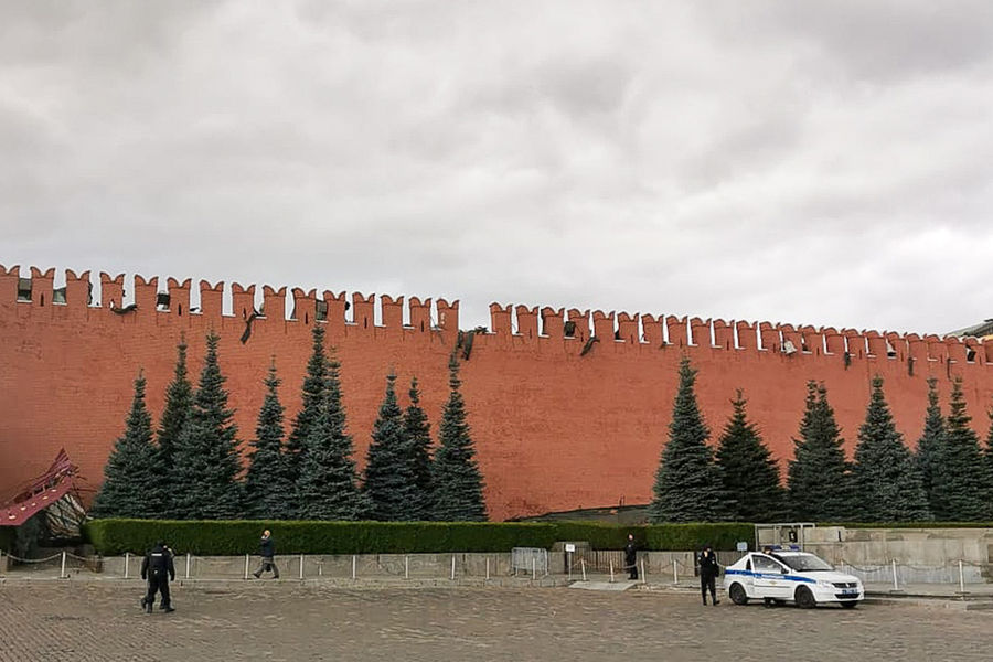 Последствия ураганного ветра на&nbsp;Красной площади, 22&nbsp;октября 2021&nbsp;год