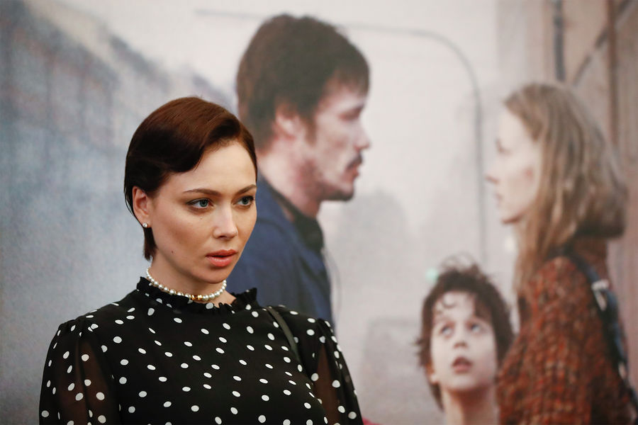 Настасья Самбурская на&nbsp;премьере фильма &laquo;Скажи ей&raquo; режиссера Александра Молочникова в&nbsp;кинотеатре &laquo;Художественный&raquo;, 2021&nbsp;год