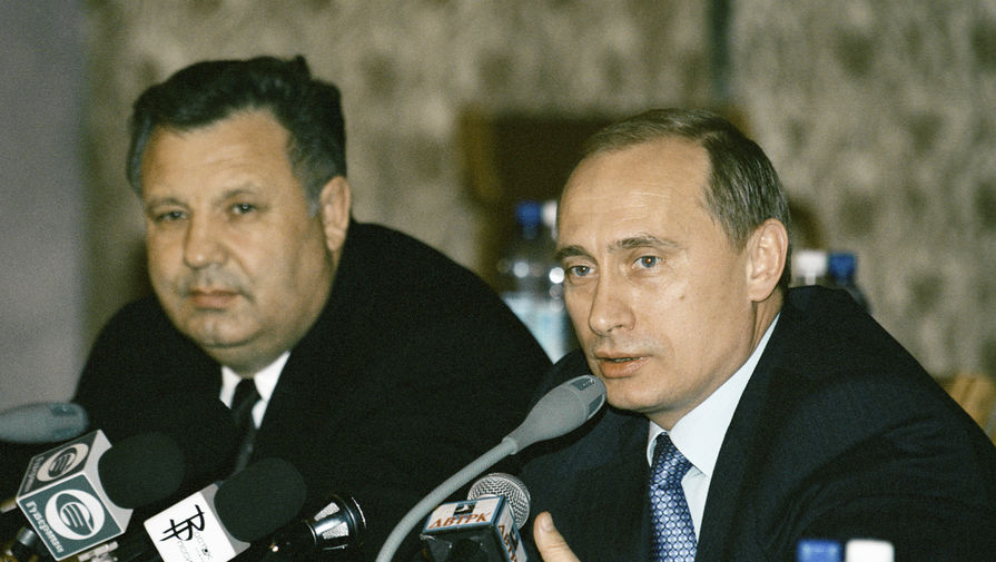 Глава администрации Хабаровского края Виктор Ишаев и премьер-министр России Владимир Путин на&nbsp;заседании Межрегиональной ассоциации экономического взаимодействия субъектов Федерации Дальнего Востока и Забайкалья, 1999 год