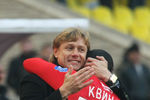 Карпин радуется голу Квинси в ворота «Локомотива» (3:0) в ЧР. 18.10.2009