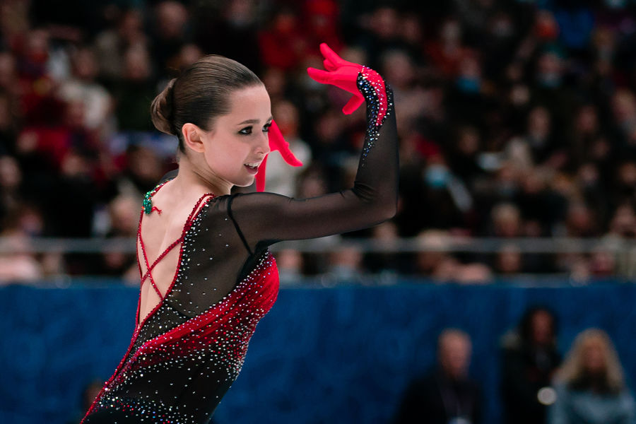 Камила Валиева выступает в&nbsp;произвольной программе на&nbsp;чемпионате России &mdash; 2022