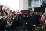 На церемонии прощания с Анной Политковской, 10 октября 2006 года