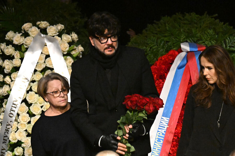 Певец Филипп Киркоров на&nbsp;церемонии прощания с&nbsp;Александром Ширвиндтом в&nbsp;Московском академическом театре сатиры, 18&nbsp;марта 2024&nbsp;года