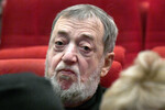 Режиссер Павел Лунгин на церемонии прощания с режиссером Вадимом Абдрашитовым, 16 февраля 2023 года
