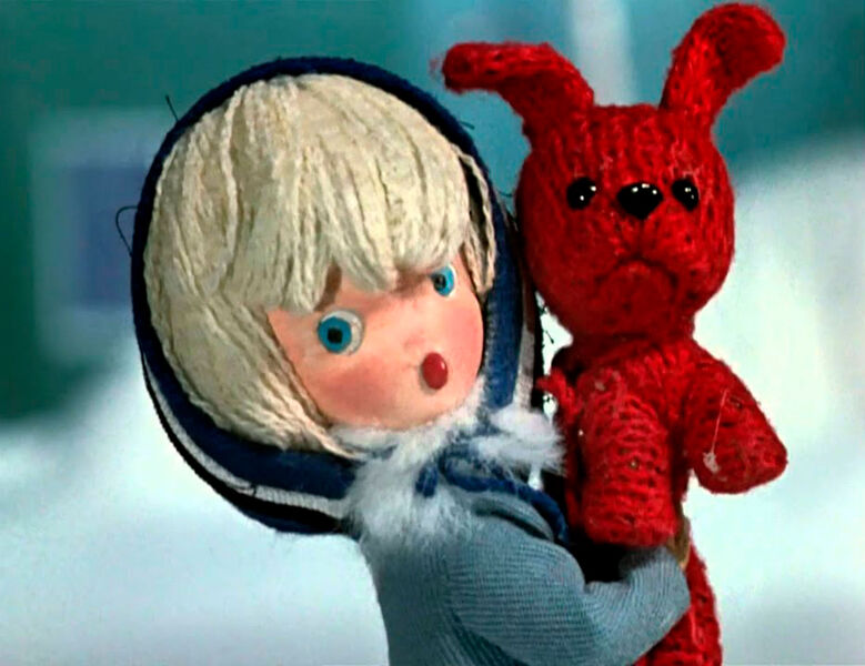 Кадр из&nbsp;мультипликационного фильма &laquo;Варежка&raquo; (1967)