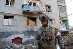 Боец ЧВК «Вагнер» в Артемовске, 24 марта 2023 года