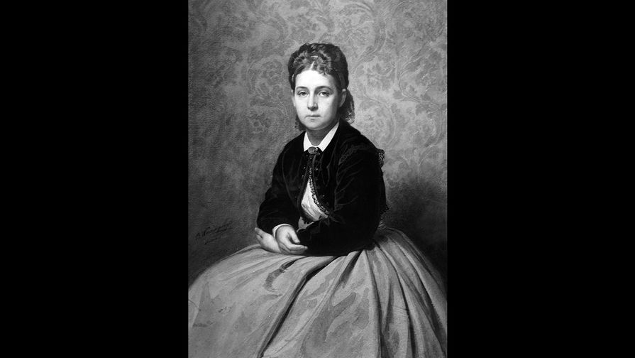 Василий Верещагин. Портрет Александры Якоби. 1867