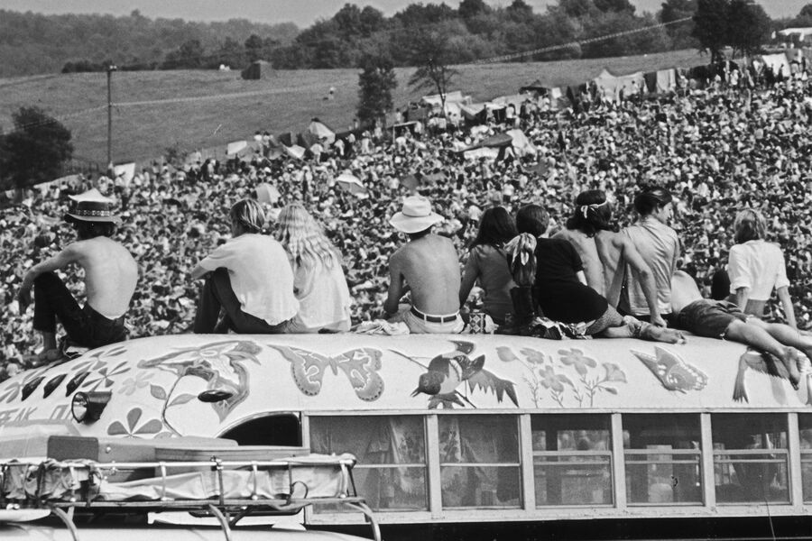 Во время музыкального фестиваля Woodstock, 1969&nbsp;год