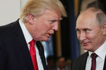 Президент России Владимир Путин и президент США Дональд Трамп, ноябрь 2017 года