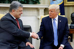 Президент Украины Петр Порошенко и президент США Дональд Трамп во время встречи в Белом доме в Вашингтоне, 20 июня 2017 года