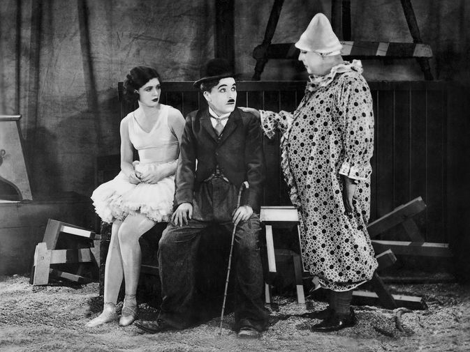 Мирна Кеннеди, Чарли Чаплин и Гарри Крокер в&nbsp;фильме «Цирк» (1928) 
