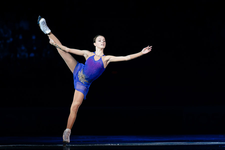 Анна Щербакова на&nbsp;показательных выступлениях чемпионата России &mdash; 2022