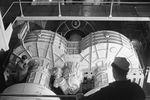 В машинном отделении атомохода «Ленин», 1960 год