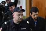 Предполагаемый организатор теракта в Санкт-Петербурге Аброр Азимов в Басманном суде Москвы, 18 апреля 2017 года