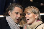 Президент «Марселя» Венсан Лабрюн и владелец клуба Маргарита Дрейфус
