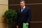 Виктор Янукович перед началом своей пресс-конференции в Ростове-на-Дону