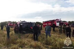 На месте аварийной посадки самолета А320 авиакомпании «Уральские авиалинии» в Новосибирской области, 12 сентября 2023 года