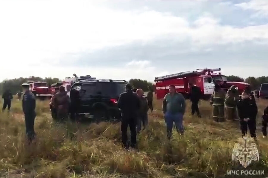 На&nbsp;месте аварийной посадки самолета А320 авиакомпании &laquo;Уральские авиалинии&raquo; в&nbsp;Новосибирской области, 12&nbsp;сентября 2023&nbsp;года