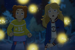 <b>«Сестры Гримм» (The Sisters Grimm) — 1 сезон, созд. Эми Хиггинс</b>
<br><br>
<b>Где и когда смотреть:</b> на Apple TV+ — с 3 октября
<br><br>
Фэнтезийный мультсериал про сестер Сабрину и Дафну, которые через год после таинственного исчезновения родителей переезжают в городок, где обитают герои сказок их далеких предков — братьев Гримм.
