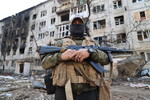 Боец ЧВК «Вагнер» в Артемовске, 24 марта 2023 года
