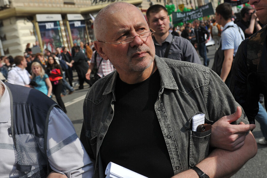 Глеб Павловский во время шествия &laquo;Марш миллионов&raquo; по&nbsp;Большой Якиманке до&nbsp;Болотной площади, 2012&nbsp;год 