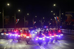 Кортеж президента РФ Владимира Путина и председателя государственных дел Корейской Народно-Демократической Республики Ким Чен Ына в Пхеньяне, 18 июня 2024 года