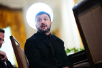 Президент Украины Владимир Зеленский во время переговоров с участием европейских лидеров в Белом доме, США, 18 августа 2025 года
