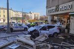 Последствия ДТП на&nbsp;улице Баррикадная в&nbsp;центре Москвы, 25&nbsp;октября 2021&nbsp;года