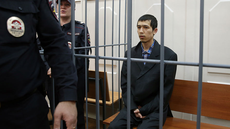 Предполагаемый организатор теракта в&nbsp;Санкт-Петербурге Аброр Азимов в&nbsp;Басманном суде Москвы, 18&nbsp;апреля 2017&nbsp;года