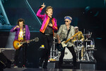 Группа The Rolling Stones во время выступления в Леоне, Франция, 2022 год
