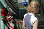 Жительница города около входа на станцию метро «Славянский бульвар»