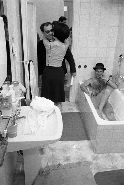 Жан-Люк Годар и Брижит Бардо во время съемок фильма &laquo;Презрение&raquo;, 1963&nbsp;год