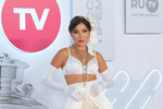  Блогер Карина Нигай на XIII Русской Музыкальной Премии телеканала RU.TV во Дворце гимнастики Ирины Винер-Усмановой в Москве, 22 мая 2024 года