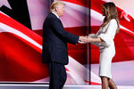 Меланья Трамп с мужем на съезде Республиканской партии