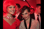 Наталья Водянова и актриса Милла Йовович на Fashion's Night Out 2012 в ЦУМе