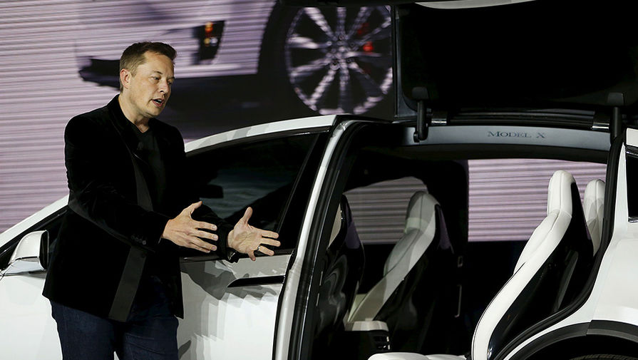 Глава Tesla Motors Элон Маск на&nbsp;премьере Tesla Model X