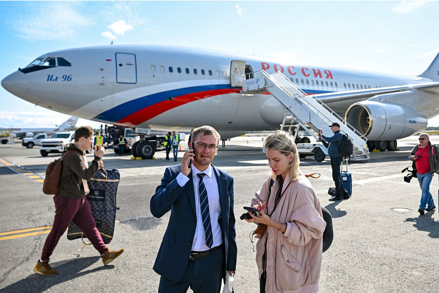 Самолет Ил-96-300 специального летного отряда &laquo;Россия&raquo;, вылетевший из&nbsp;московского аэропорта &laquo;Внуково&raquo;, прибыл в&nbsp;Международный аэропорт Анкоридж имени Теда Стивенса, 14&nbsp;августа 2025&nbsp;года