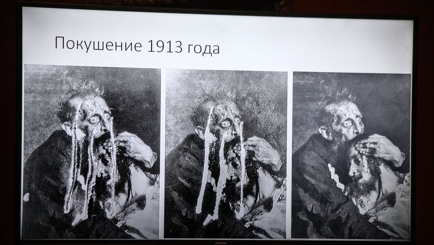Во время брифинга, посвященного происшествию в&nbsp;Государственной Третьяковской галерее, 28 мая 2018 года