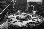 Иллюзионист Эмиль Кио на арене Московского цирка, 1959 год