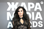 Певица, блогер Нелли Мэс на музыкальной премии «Жара Media Awards 2025» в концертном зале «Live Арена» в Московской области, 30 октября 2025 года