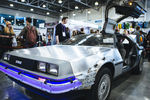 Автомобиль DeLorean DMC-12 из трилогии «Назад в будущее» на фестивале Comic Con в Москве