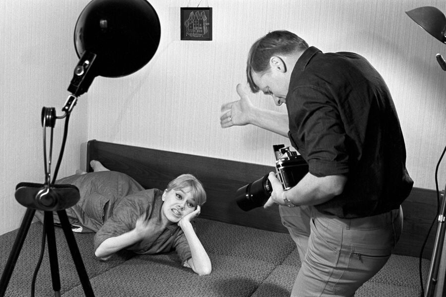 Виталий Коняев с&nbsp;первой супругой, актрисой Ниной Дробышевой, 1965&nbsp;год