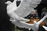 Похороны народной артистки СССР Инны Чуриковой на Новодевичьем кладбище в Москве, 17 января 2023 года