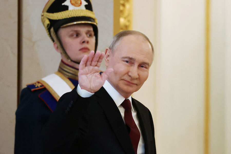 Избранный президент РФ Владимир Путин на&nbsp;церемонии инаугурации в&nbsp;Кремле, 7&nbsp;мая 2024&nbsp;года