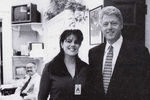 Президент США Билл Клинтон и Моника Левински, 1995 год
