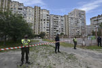 Жилой девятиэтажный дом в Киеве, где произошел взрыв бытового газа, 21 июня 2020 года